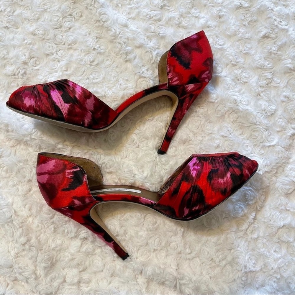 Cynthia Vincent floral heels